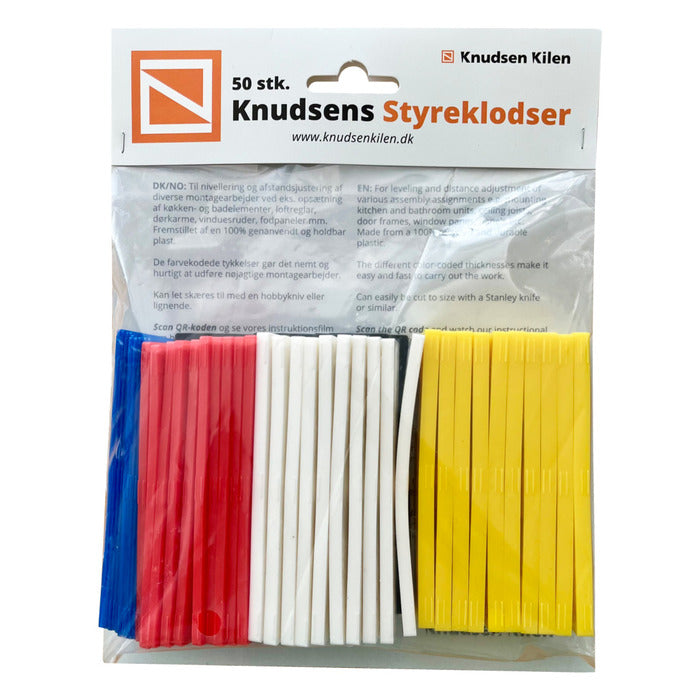 Knudsen Kilen Styreklodser - 5 Str. - 50 Stk.