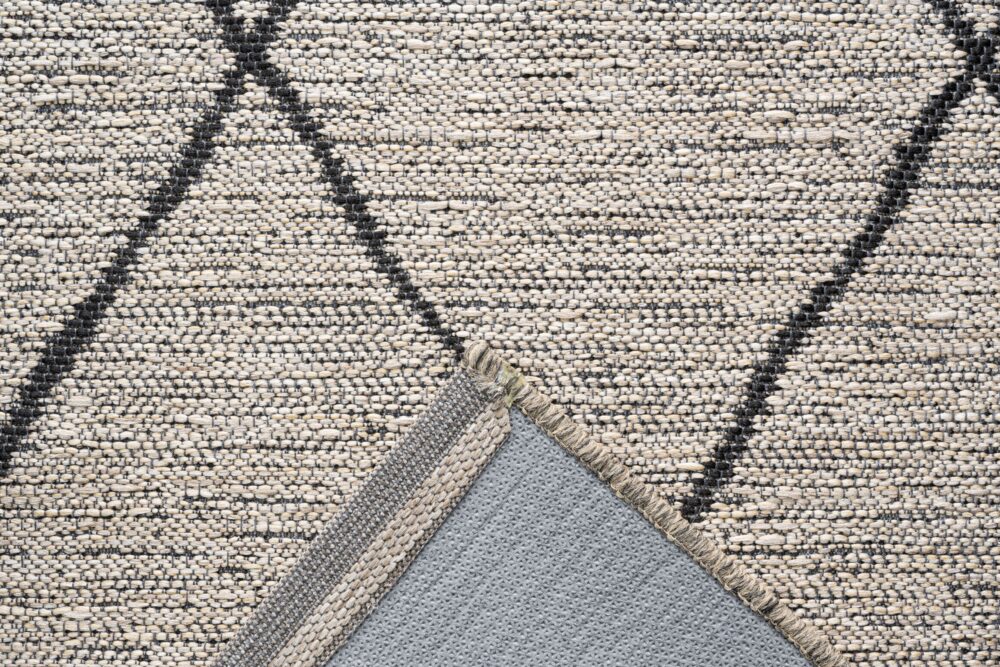 Fladvævet tæppe - Napoli - 80x150 cm - Beige