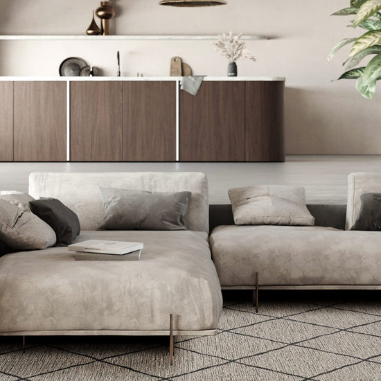 Fladvævet tæppe - Napoli - 80x150 cm - Beige