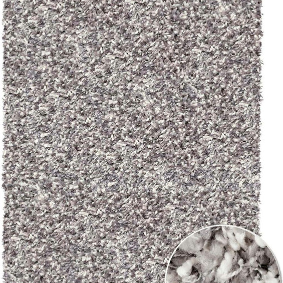 Blødt tæppe - Starlight - Firkantet - 133x195 cm - Grå