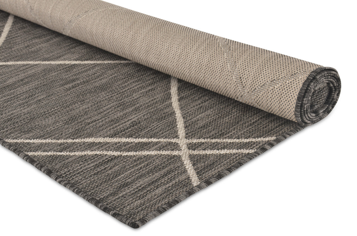 Tæppe - TERRACE - Grå - 80x150 cm