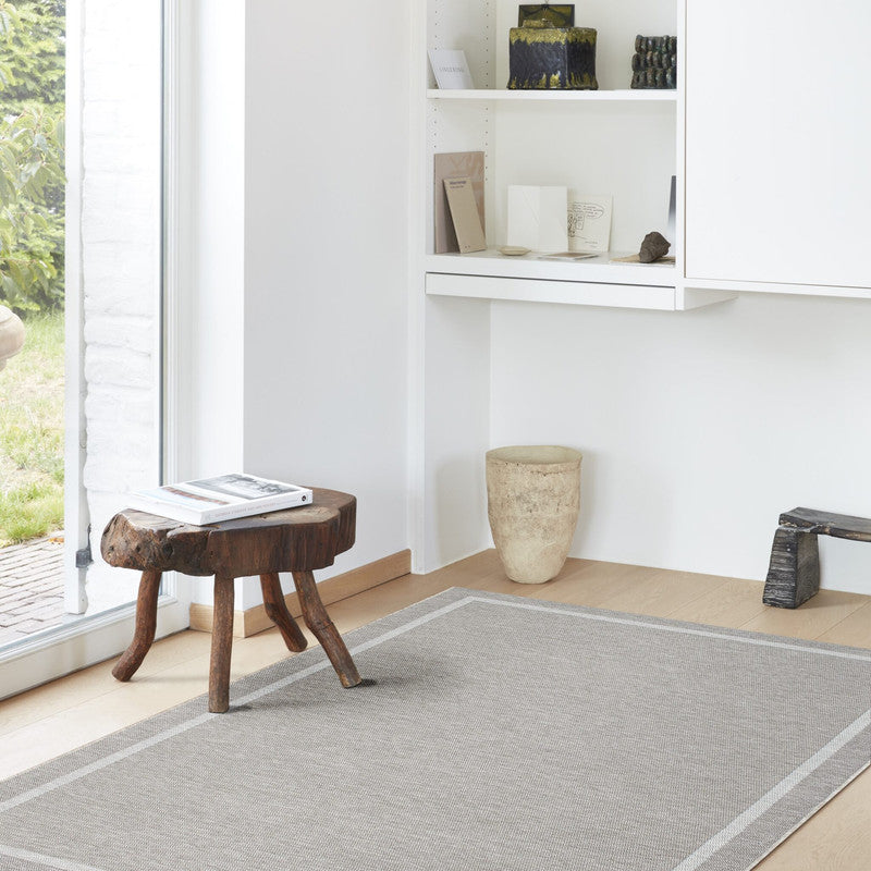 Fladvævet tæppe - Torino - 80x150 cm - Mørk Beige