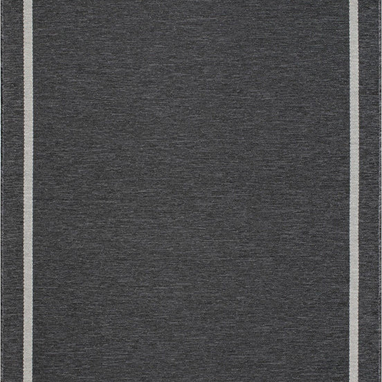 Fladvævet tæppe - Torino - 80x150 cm - Antracit