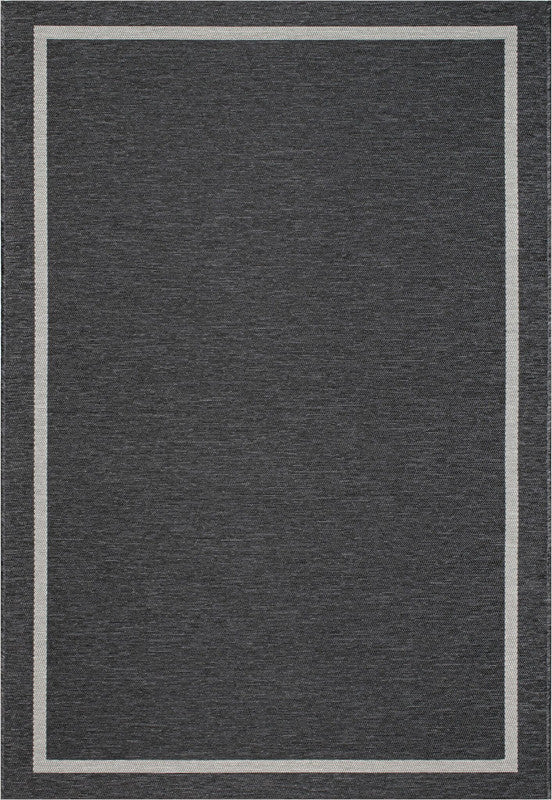 Fladvævet tæppe - Torino - 80x150 cm - Antracit